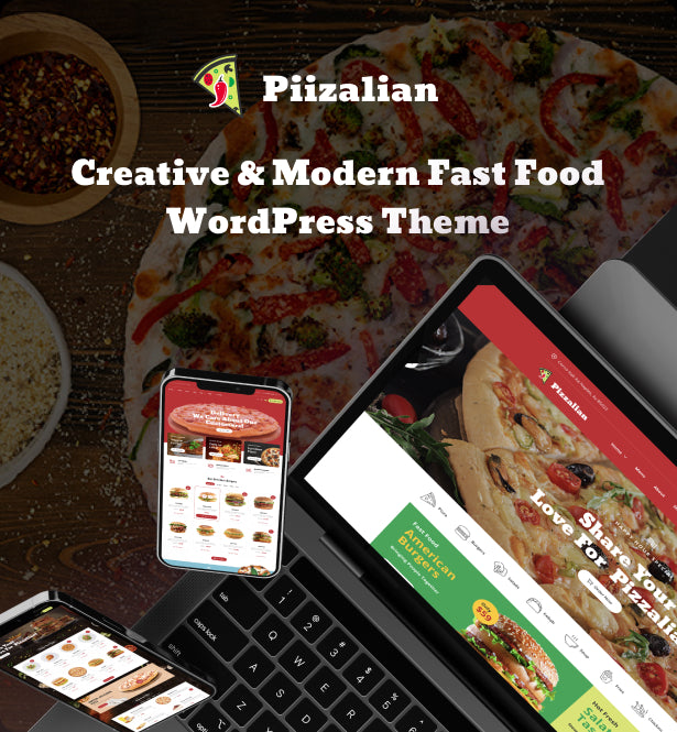 Piizalian - Fast Food Restaurant WordPress Theme